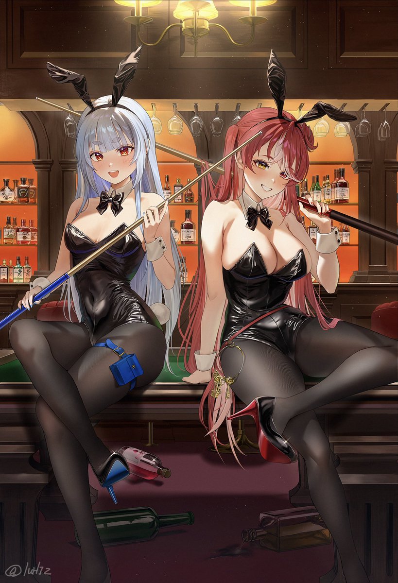 Iurl1Z's tweet photo. 🐰🏴‍☠️どっちにする？👯
#ぺこらーと #マリンのお宝 https://t.co/dinAVUEIyw