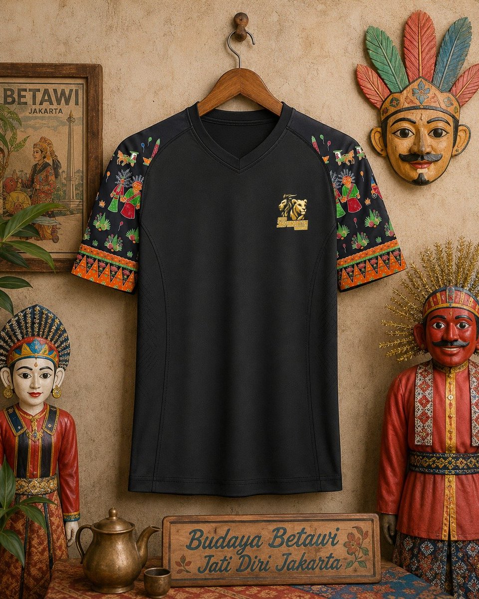 StadJKTW's tweet photo. @LigaBRFI 🔥 ZIRAH BARU TELAH TIBA, WARRIORS! 🔥
3rd Jersey:
🦅 BLACK BETAWI PRIDE: Hitam legam dengan corak gagah khas Betawi.
Mari Berjuang untuk melakukan yang terbaik di LIGA 1 BRFI
#StadJayakartaWarrior #ZirahJayakarta #JawaraBetawi #LocalPride https://t.co/eEgqYngAdb