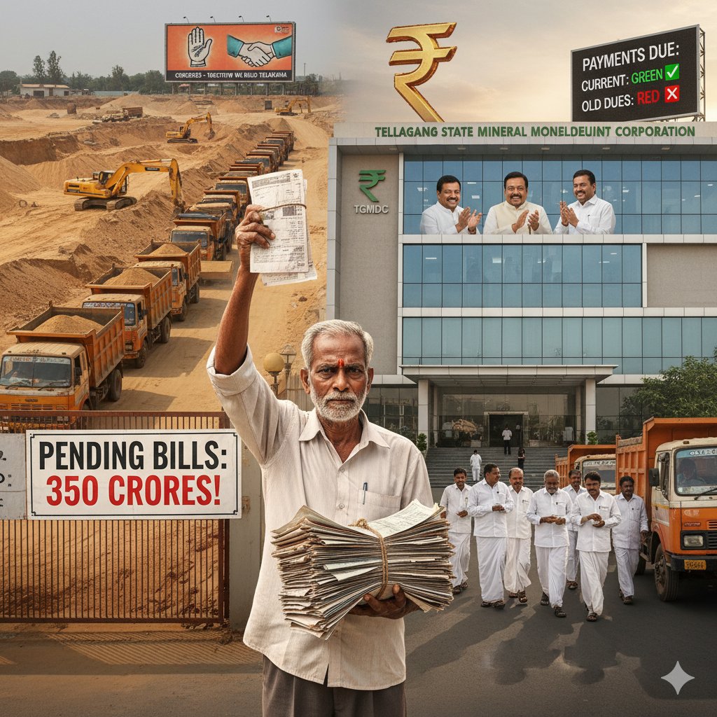 socialworkertel's tweet photo. @anudeepd7 

Sir, 

How come governments delay bills from years saying work was done in previous government time? 

Contractors were same only government changed in the same way officers were still working TGMDC is same

@KTRBRS @revanth_anumula @bandisanjay_bjp 

What is this? https://t.co/ZTHXi3KcZT