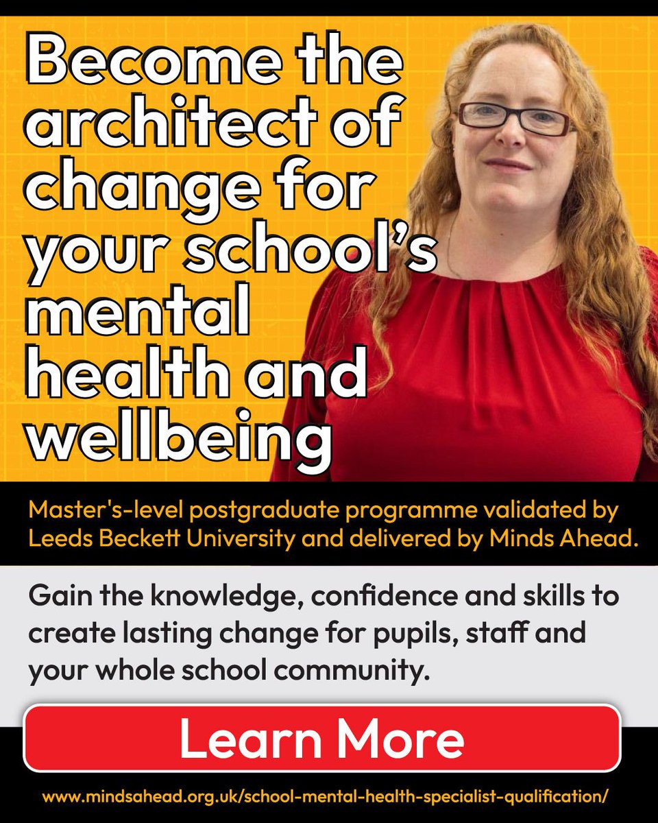 Minds_Ahead's tweet photo. Change starts with one person.

🎓 Learn more: https://t.co/xzcDeRWIut

#SchoolMentalHealth #MentalHealthLeadership #SchoolWellbeing #EducationLeadership https://t.co/IlYjovDusc
