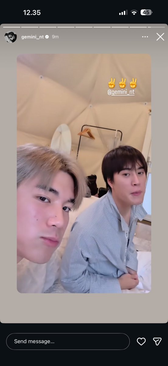 nongsiii's tweet photo. gem reposted fourth’s ig story two times🤭

#GeminiFourth #เจมีไนน์โฟร์ท
#Gemini_NT #Fourthnattawat https://t.co/4bTu7Jg5Cn