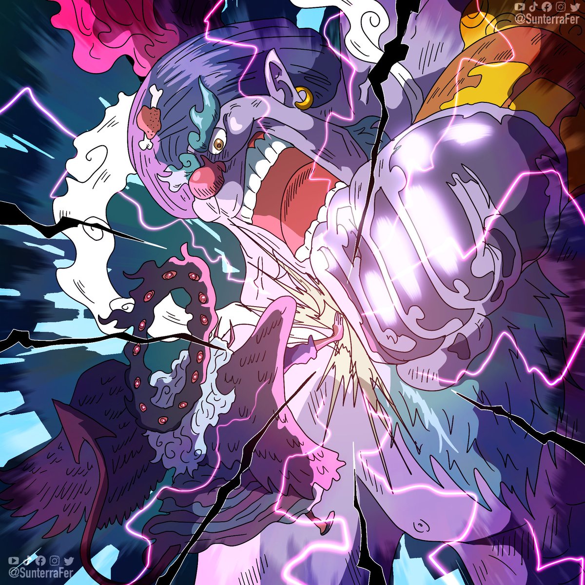 SunterraFer's tweet photo. One Piece Manga 1188 Luffy Mode Genie vs Nerona Imu #onepiecemanga1188 #mangacolor #spoiler #luffyvsimu https://t.co/M0CMJxGtU3