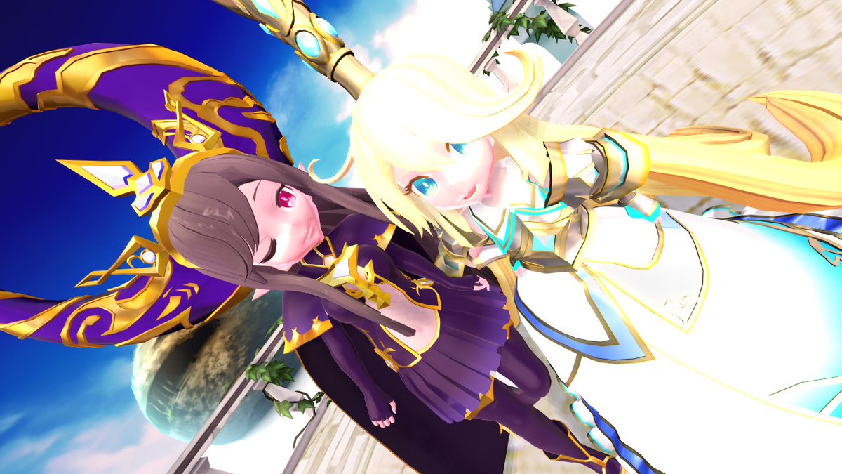 Air_Clone_Ex's tweet photo. 【グランブルーファンタジー】【ハーヴィン】 
シャルロッテ &amp; アルルメイヤ https://t.co/DRIxHncEdT