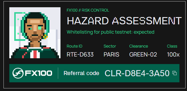 bob7ak's tweet photo. Got access to the @FX100Perp testnet and it’s time to start exploring.
If you’re testing new perp platforms early, you can join through my referral link:
https://t.co/6RAhSd8F6C
Early testnet users always get the first look.
#Crypto #DeFi #Perps #Web3 #Testnet #CryptoAlpha https://t.co/8gkaP9gnXe
