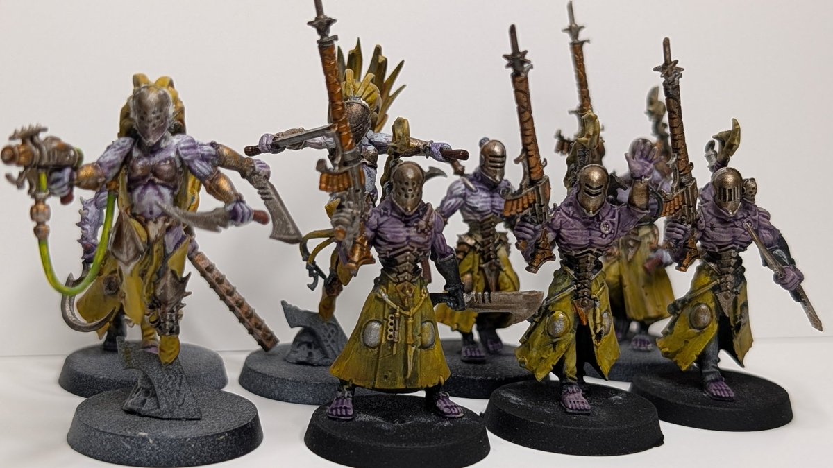 ペイント出来てる）ラックの皆さん。 #warhammer40k #ウォーハンマー 