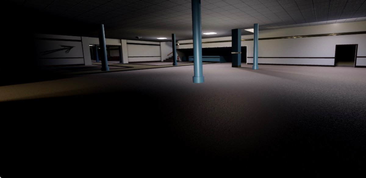 P4R0DYR00MS's tweet photo. -Walking further into the level, they would find themselves in what appeared to resemble a shopping mall center although it lacked anything expect for blue pillars and some markings nearby.-
[FOLLOW THE MARKINGS]
[Break a pillar]
[Enter the doorway at the right] https://t.co/7Y7ZhMkaiB