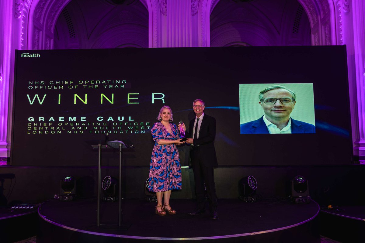 CNWLNHS's tweet photo. 🏆 Congratulations to our Chief Operating Officer, Graeme Caul, who was named NHS Chief Operating Officer of the Year at the Senior Leadership Forum Recognition Awards 2026! 👏

Graeme dedicated the recognition to the extraordinary teams across CNWL. 💙

#TeamCNWL #NHSLeadership https://t.co/ecvgWOv4ZD