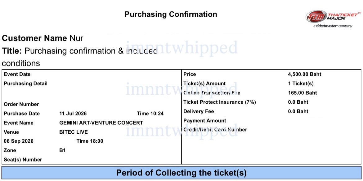 imnntwhipped's tweet photo. see you soon somgem 🫶🏼
big thanks to @zuhairaamir for helping me secure my #GeminiConcert ticket! fourth next please heheh https://t.co/iTv8YFvtcg