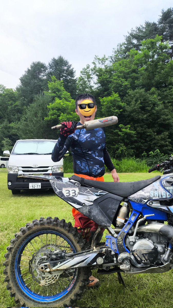 GSXR75014's tweet photo. サイレンサー落としてタマイチでリタイア
熱すぎでゲロ吐きそう
雨降れなんて調子こいたこといってすいませんでした🙇‍♀️

＃cgcを許さない https://t.co/7LXLGn2SX3