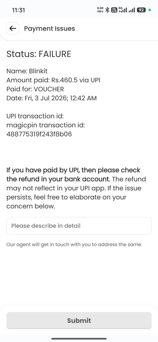 GL99914342's tweet photo. Arey Jaffa @CareMagicpin 

Refund ekkadraaa 

Where is the Refund??? https://t.co/bDk1sW2Jz8