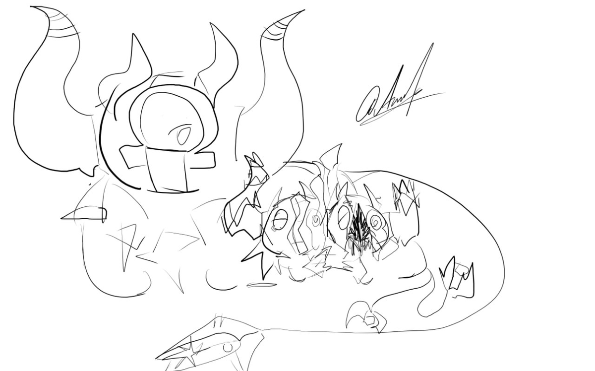ammplc_'s tweet photo. old,  my oc and carnage  ;;efplpew 
#phighting #phightingart https://t.co/aIzFpqYrmE