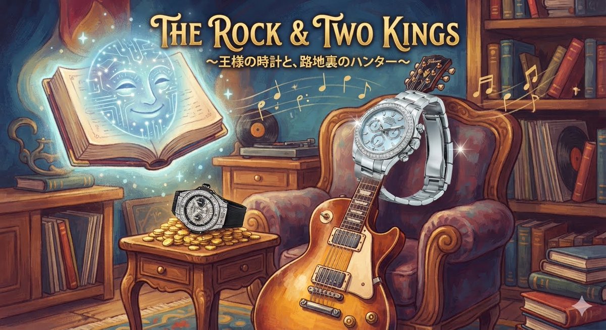 kyg37's tweet photo. AIと盛り上がり時計の話やギターの話をしていて
勉強になったあげくその一連の話をまとめて面白い童話にしてと頼んだら童話だけではとどまらず2人のやり取りをイラストにしませんか？とAIからの提案が…AIもちゃんとイラストに入ってくれました！今日はAI本当に有難う☺️ https://t.co/MbUn3tTmJd