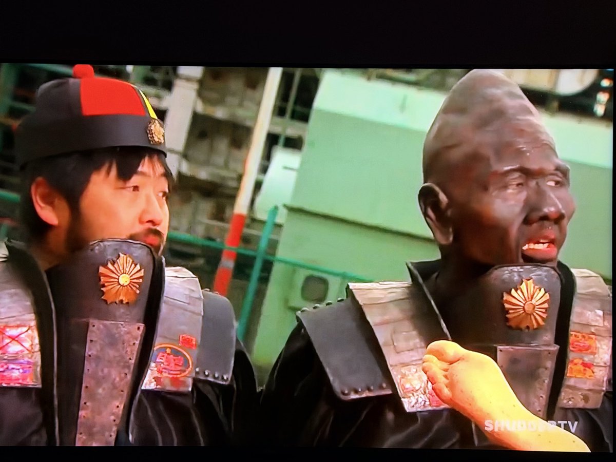 soapreporter's tweet photo. It's a long-lost Conehead cousin! 
 #tokyogorepolice #savagesummer @therealjoebob @kinky_horror #TheLastDriveIn @TheMutantFam https://t.co/ZNO72GUltc