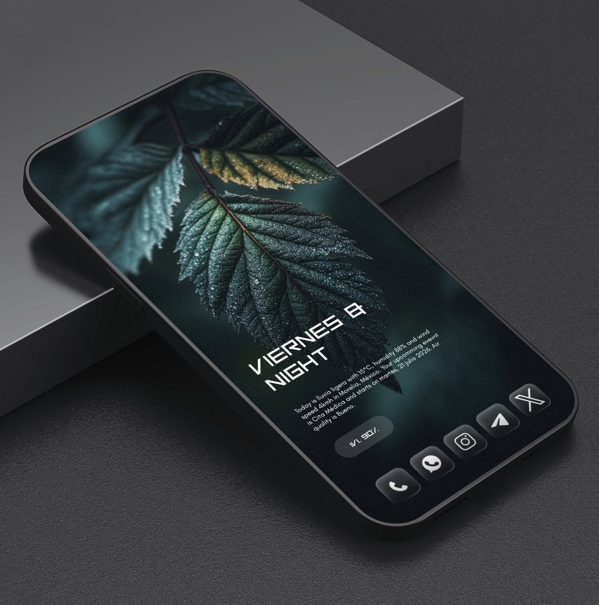 Alberto10301023's tweet photo. Good Nigth
#myhomescreen
Backdrops @BackdropsApp
Mist Ui Kwgt @zeffisetups
Liquid Glass 27 @AndroidTools3
@SmartLauncher
#android #androidhomescreen #homescreensetup #Xiaomi #lockscreen #android14 #homesetup #hyperOS #pocophone #minimal https://t.co/WNak0mobqZ
