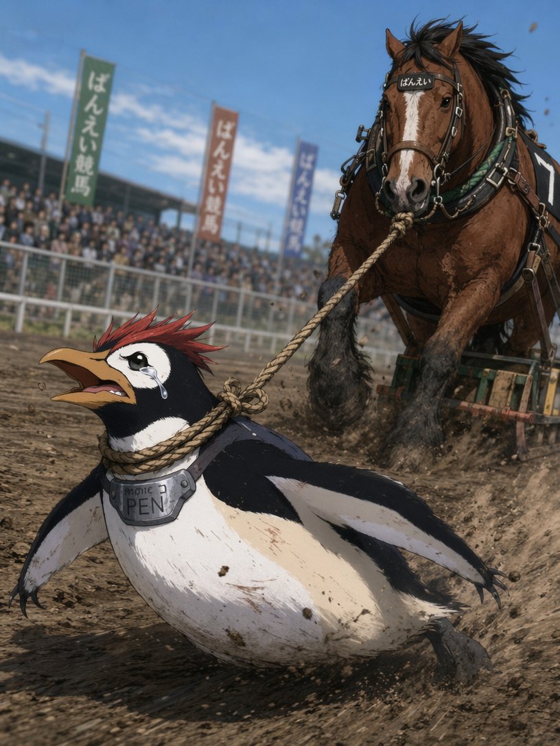 MSSTstart's tweet photo. @penpenekimemo ばんえい競馬を見に来たの！なぜ他馬の普通の競馬を見にゃならん！ https://t.co/mCD5IN0J7M