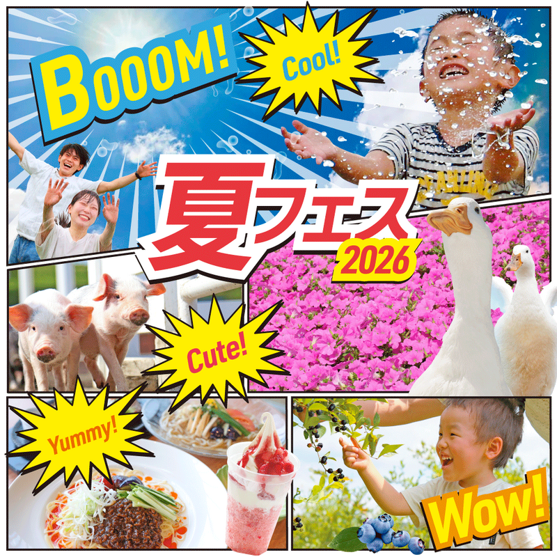 7/18～9/6【夏フェス】開催！🌞 夏だけのお楽しみ勢揃い！！ 水遊びや