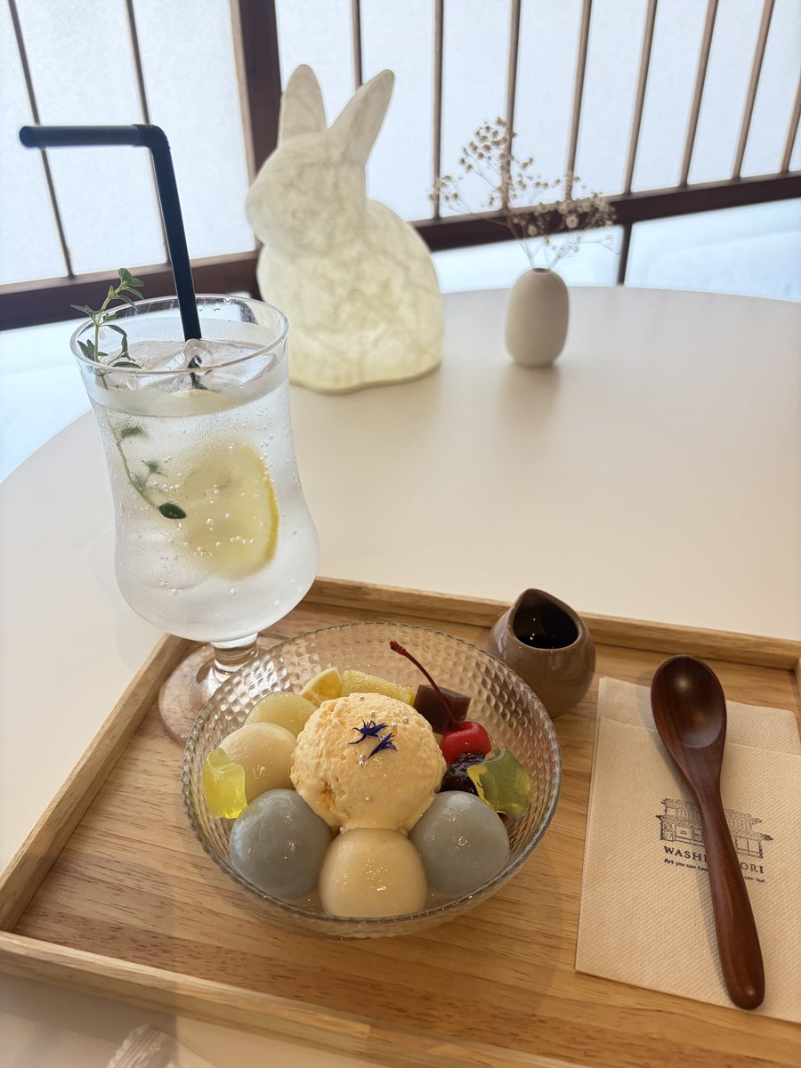 spikichi's tweet photo. 本日のおやつ😋久しぶりにあんみつ食べた〜✨ https://t.co/HpOzSmCA47