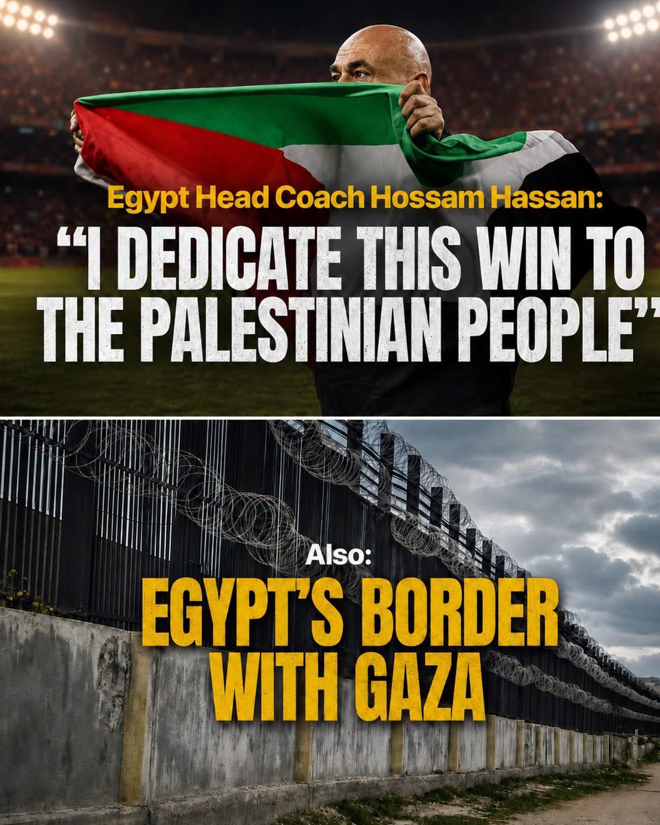 EliAfriatISR's tweet photo. While the Egyptians dedicate games to "Palestinians," they build more layers of walls. 😂 https://t.co/jOi9R8TX2E