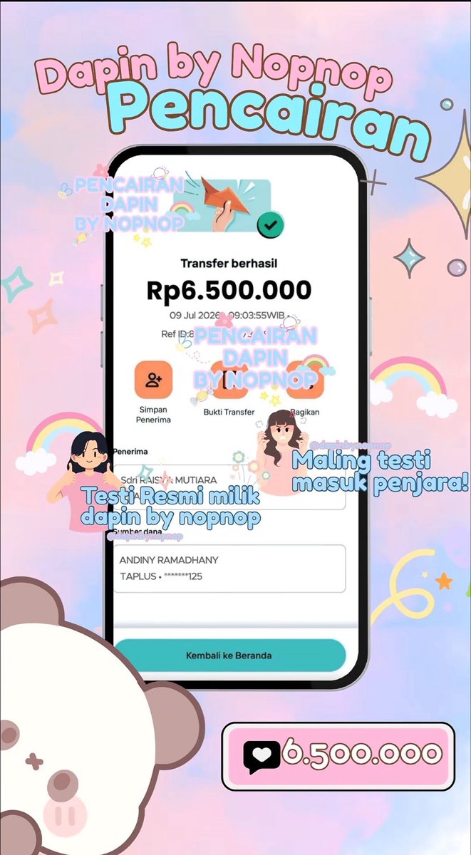 inopusomuch's tweet photo. Hai aku open pinjaman pribadi nominal besar, pembayaran bisa dicicil dengan jatuh tempo panjang.
Buat yang butuh dana, langsung ke tele aku ya — prosess cepat, dana pasti cair sesuai aturan.
#pinpri #pinjamuang #zonauang https://t.co/P6tqjUrY4k