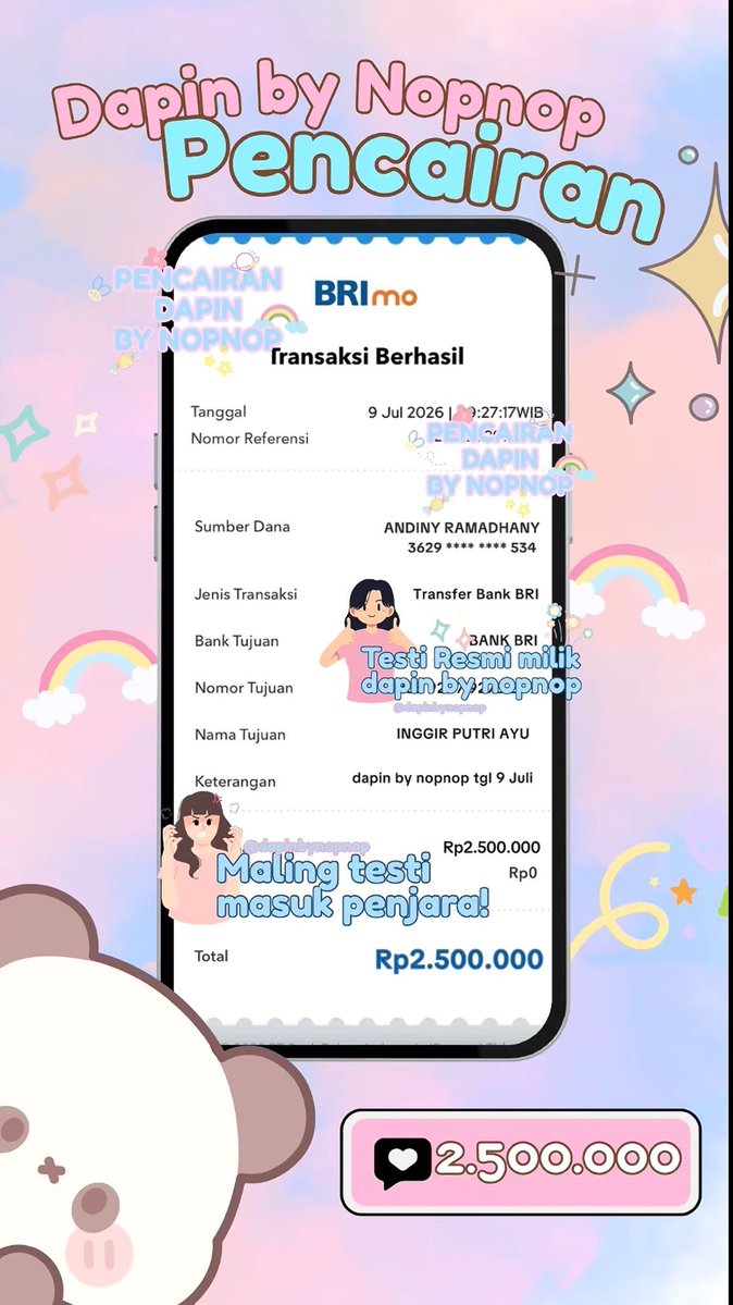 inopusomuch's tweet photo. Hai aku open pinjaman pribadi nominal besar, pembayaran bisa dicicil dengan jatuh tempo panjang.
Buat yang butuh dana, langsung ke tele aku ya — prosess cepat, dana pasti cair sesuai aturan.
#pinpri #pinjamuang #zonauang https://t.co/P6tqjUrY4k