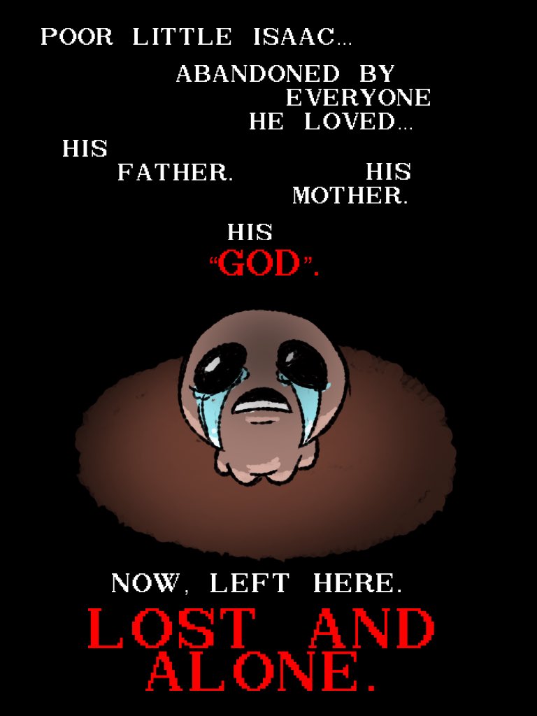 BaldrekNG's tweet photo. Isaac meets god. (if X discovered TBOI)

#tboi #thebindingofisaac #takeabreather #soulesssonic https://t.co/xjjQmD0WGL