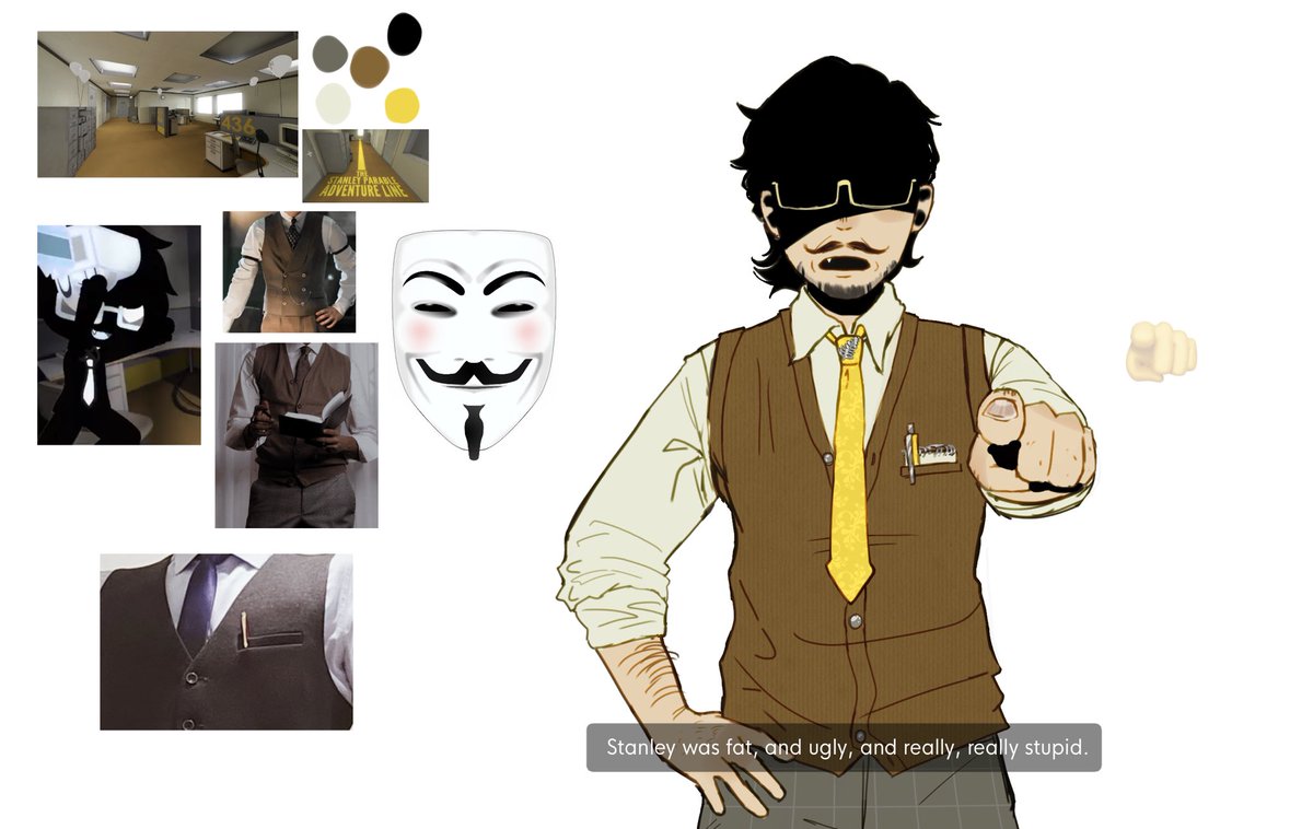 PlanetaryBonBon's tweet photo. My take on The Narrator™️ design 
-
Did i mainly base this on the gacha photo? Yes.
-
- (No Subtitle version in replies ⬇️⬇️⬇️)
- #TheStanleyParable #TSP  #TheNarrator https://t.co/jE3WYgN8eS