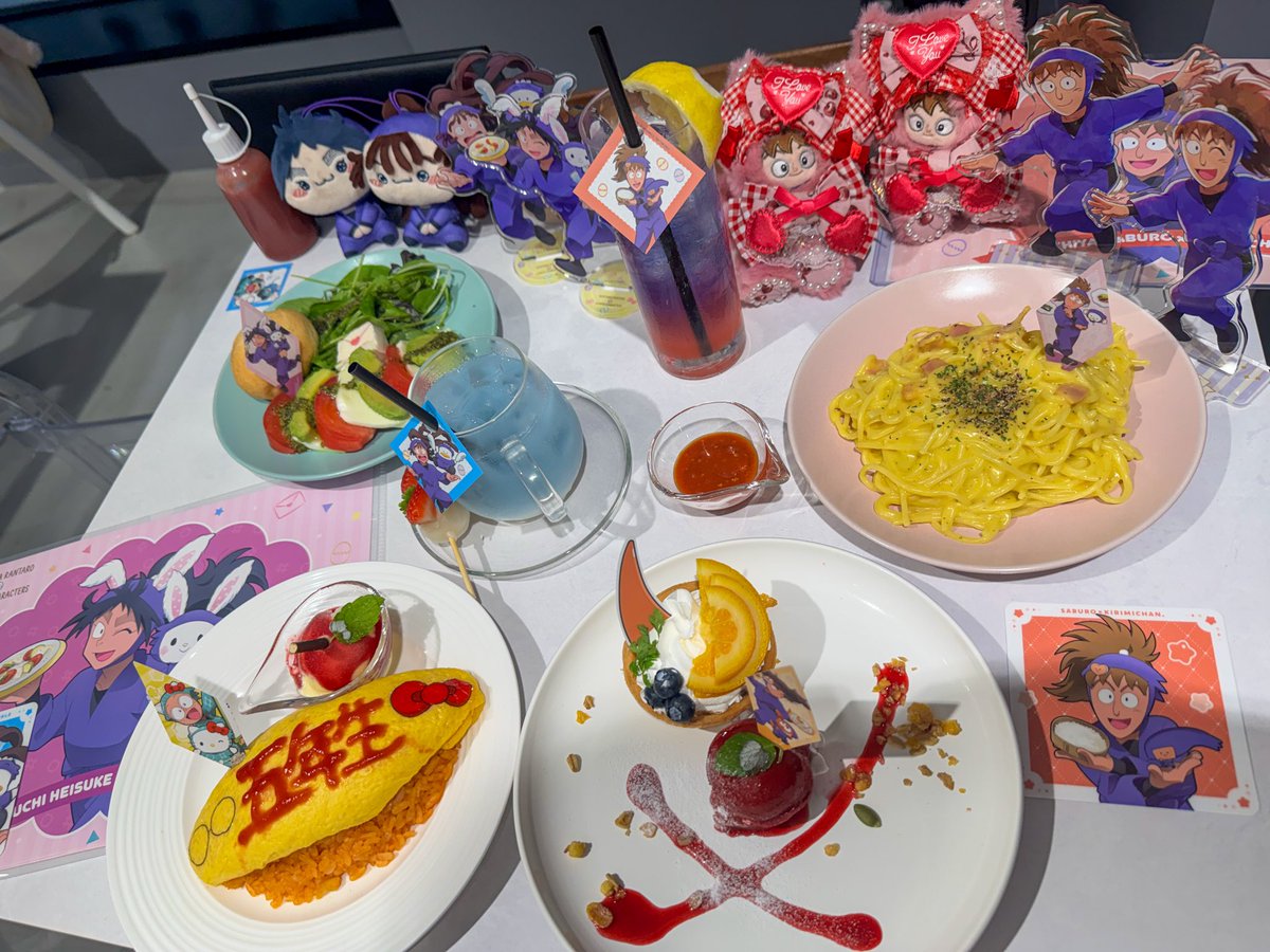 sarugusaazuki's tweet photo. アモカフェ行ってきました🎶
アクスタ売り切れてたけど、５年メニュー食べられて嬉しい👏　
⚡️パスタ美味しかった https://t.co/UpXRya8aVD