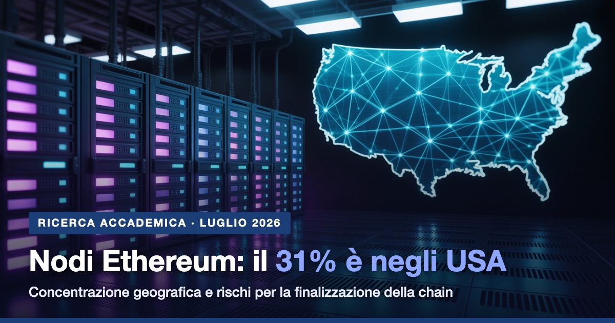 Criptonite_it's tweet photo. Il 31% dell'attività dei nodi Ethereum è concentrato negli USA: se un terzo andasse offline, la finalizzazione della chain rischia lo stallo. L'analisi tecnica.

https://t.co/Cw3CK3A7ja

#Ethereum #PoS https://t.co/wtFQtNnAj4