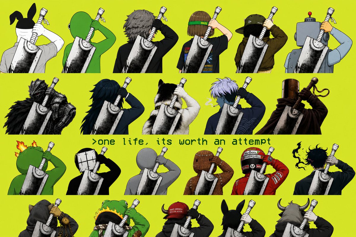 worthOnRH's tweet photo. one life, its worth an attempt

some of the recent pfp's made for our holders https://t.co/tdYr6GTFMP
