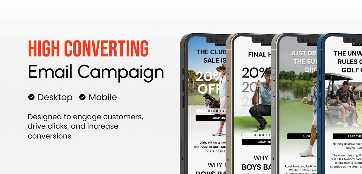 ShakawatHridoy1's tweet photo. Great emails don't just look good; they get clicked.
Here's a conversion-focused email campaign concept I designed for Swing Daddy, blending bold branding with responsive design for every screen.
What would you improve?
#EmailMarketing #Klaviyo #EmailDesign #eCommerce https://t.co/NW1IsI5Yf3