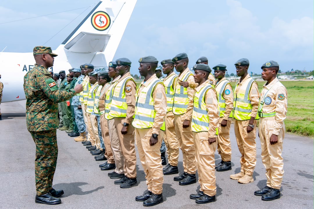 ampumuza_isaac's tweet photo. CDF @mkainerugaba commissioned a new LET L-410 for the @MODVA_UPDF Air Force, boosting airlift, medevac, cargo and troop transport. He also thanked OMNIPOL for the early delivery.
@mkainerugaba @MODVA_UPDF @UPDFAirForce #UPDF #Uganda #AirForce #Defence #MilitaryAviation https://t.co/ZxEViVrpk4