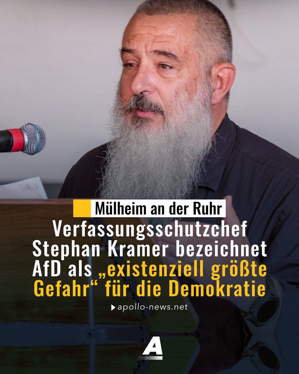 apollo_news_de's tweet photo. Bei einem Vortrag bezeichnete der Thüringer Verfassungsschutzchef die AfD als „existenziell größte Gefahr“ für die Demokratie in Deutschland. Er forderte die Menschen auf, im Alltag ein Beispiel für Menschenwürde zu sein.

https://t.co/5uZlhze9rL https://t.co/R97EqlP8AX