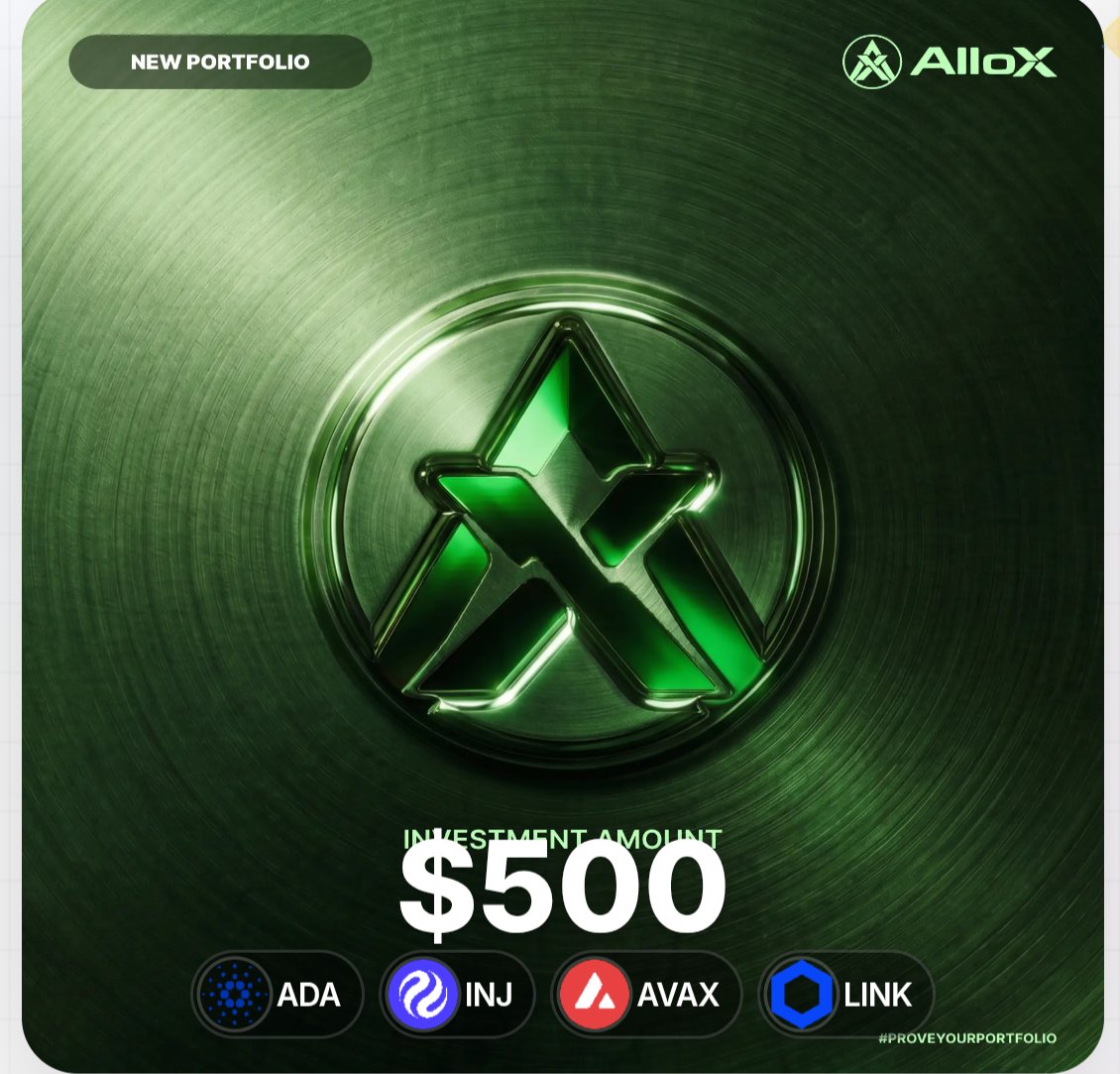 MugdoTalukder's tweet photo. Just proved my portfolio on 
@alloxdotai

 🚀

#ProveYourPortfolio #AlloX https://t.co/3IKmIv5FaY