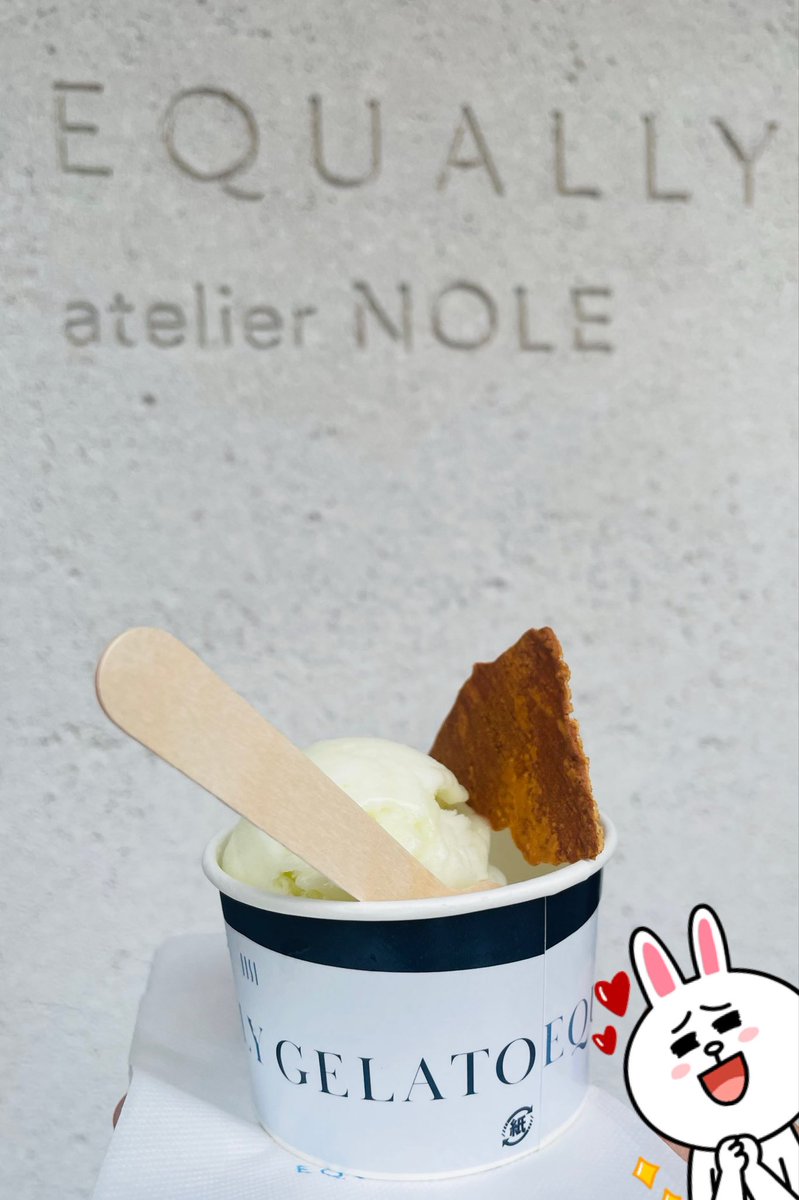kaho2115's tweet photo. EQUALLYのジェラート
イバラキング🍈にしたー😆
美味しい😋
たまにはご褒美を✨
次回はピスタチオ食べたい！ https://t.co/ulCUDn5Esu