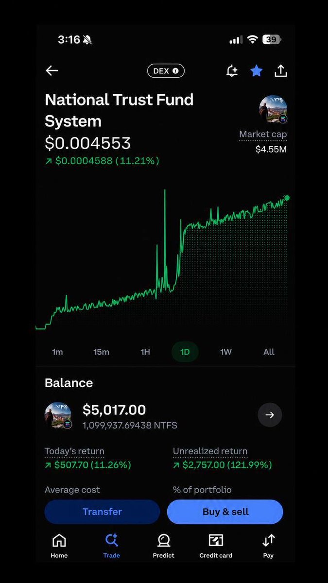 ArvinSamb's tweet photo. 🚨 TRUMP LAUNCHED $NTFS — NATIONAL TRUST FUND SYSTEM 🚨

Backed by billions from taxes, tariffs &amp; war inflation.

How to buy:
1. Go to https://t.co/aULE0X3V2u
2. Click “Buy Now”
3. Deposit into official tokens

I aped heavy after research. Still early 👇 https://t.co/Ji4r3jBD9L
