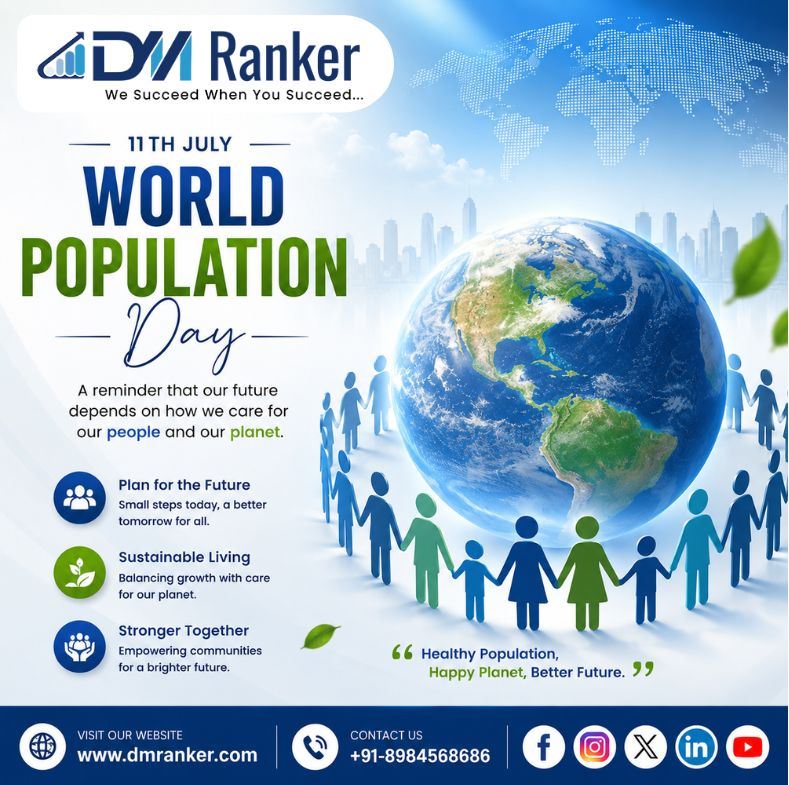 DmRanker's tweet photo. World Population Day Wishes | DM Ranker

Happy World Population Day

📞 Call: +91-8984568686
📧 Email: sales@dmranker.com
🌐 Visit: https://t.co/bvp6J9ZqED

#WorldPopulationDay #DMRanker #DigitalMarketing #SustainableFuture #PopulationAwareness #DigitalInnovation https://t.co/0iUM5FIoxg
