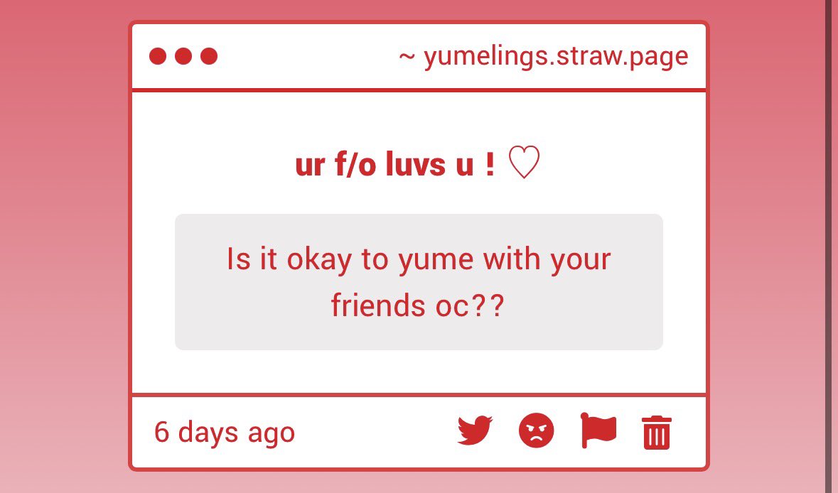 yumelings's tweet photo. ── ⟡ ˙❔ ̟   

is it ok to yume with your friends oc?

—-

as long as you ask them and they agree :) ! https://t.co/tM1O6sfZqQ