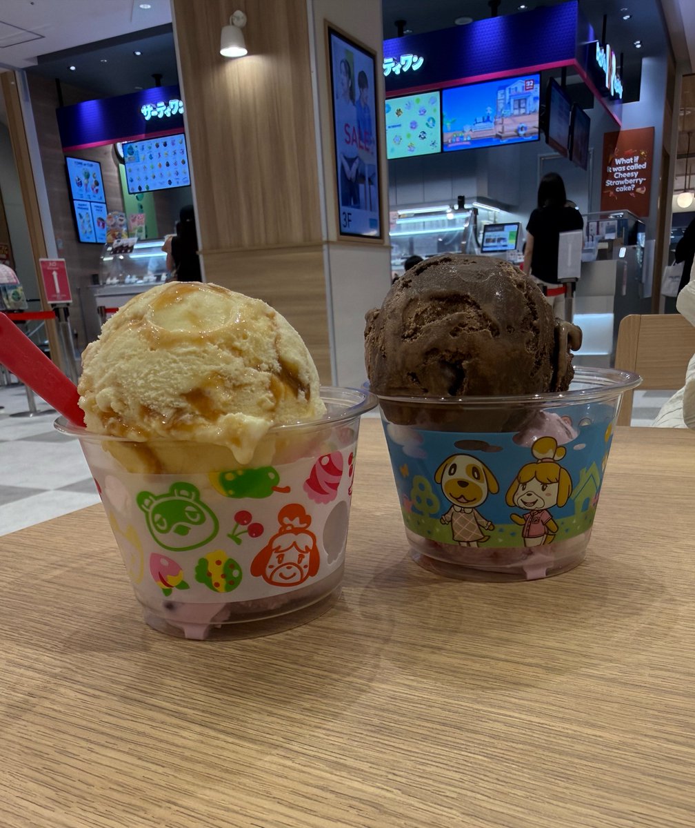 ryomaru087's tweet photo. サーティワンのあつもりのカップ🍨

ゆきみもトビオもラッキーもいなかった🥹 https://t.co/S8073TK210