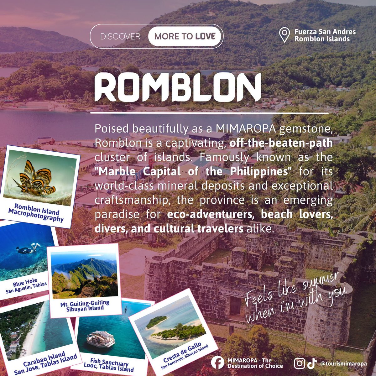 binicrave's tweet photo. Department of Tourism ‘MIMAROPA’
posted Philippine Ambassadors @bini_sheena and @bini_mikha from ‘BINI’ showcasing ROMBLON and EL NIDO. 

#BINI @BINI_ph 
#BINILovesThePhilippines https://t.co/3M4z0ack32