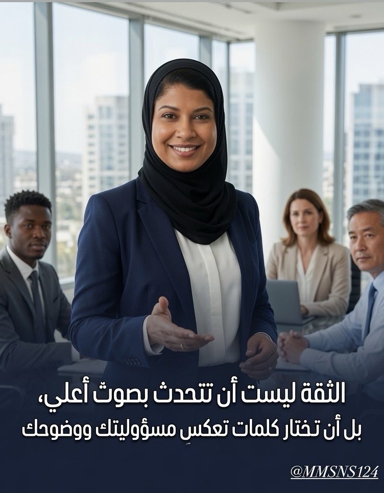 MMSNS124's tweet photo. توقّف عن التحدث بتردد!!!

هل سبق أن لاحظت أن شخصين يقدمان الفكرة نفسها، لكن أحدهما يحظى بالثقة والاهتمام أكثر من الآخر؟

في كثير من الأحيان، الفرق ليس في الخبرة أو المعرفة…

بل في الكلمات.

عندما تقول:
❌ “يمكن…”
❌ “أعتقد…”
❌ “إذا ما عندكم مانع…”

فأنت تُضعف رسالتك قبل أن تصل.

أما عندما تقول:
✅ “بناءً على المعطيات…”
✅ “أوصي بـ…”
✅ “الخطوة التالية هي…”

فأنت تنقل الفكرة نفسها، لكن بثقة ووضوح.

الثقة ليست أن تتحدث بصوتٍ أعلى، بل أن تختار كلمات تعكس مسؤوليتك ووضوحك.

لذلك أبدأ اليوم تحدي “30 يومًا لتصبح أكثر فصاحة وتأثيرًا”.

سؤال لكم:
ما أكثر عبارة مترددة تستخدمها في حديثك دون أن تشعر؟
وهل ستستبدلها اليوم بعبارة أكثر قوة؟

أكتبها في التعليقات، ولنساعد بعضنا على بناء لغة قيادية أكثر تأثيرًا.

#القيادة #مهارات_التواصل #القيادة_الإدارية #التطوير_المهني #اللغة_القيادية #تحدي_30_يوماً