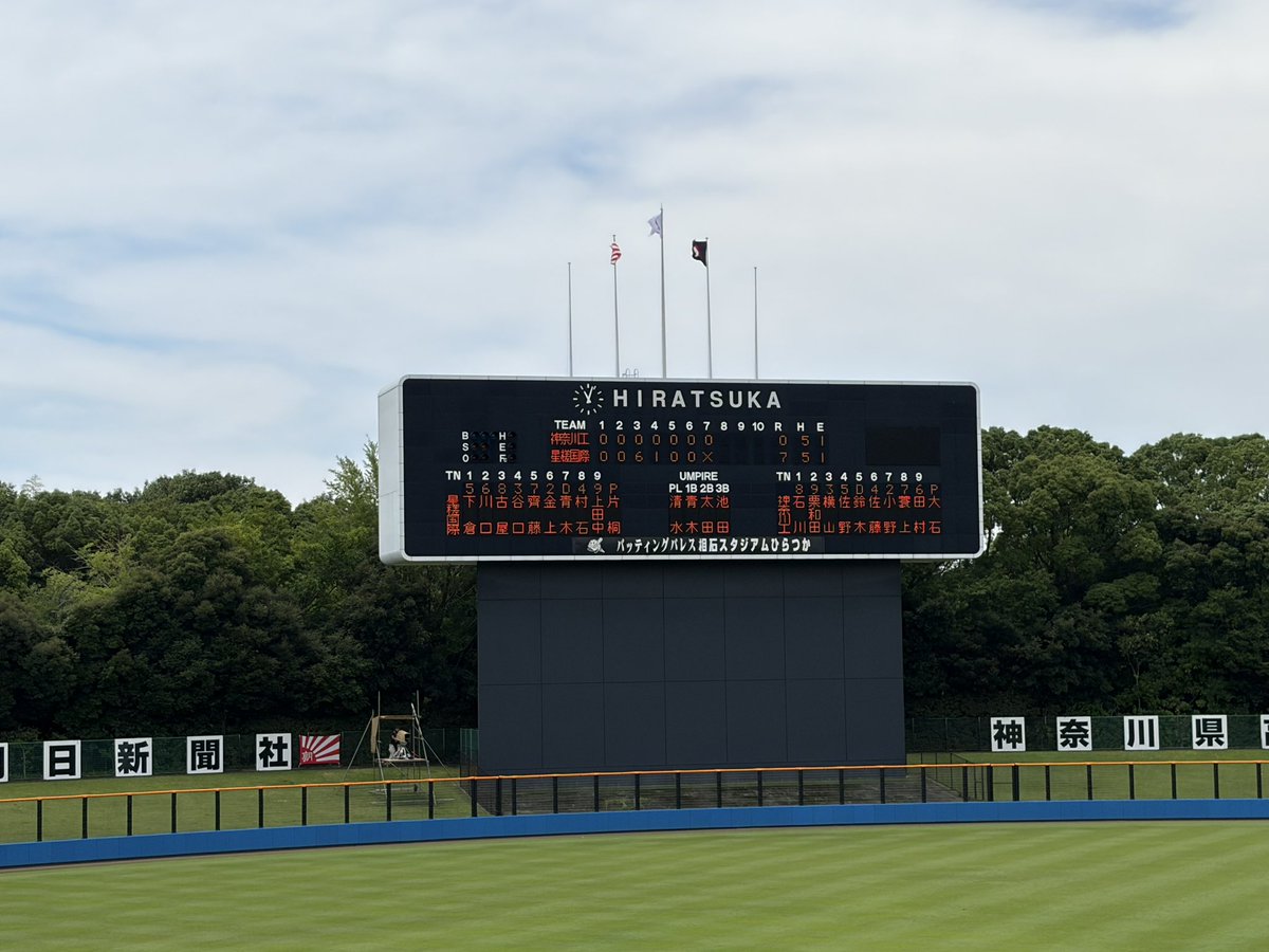 kanako_bb's tweet photo. ⚾️第108回全国高等学校野球選手権神奈川大会
【試合結果】 
🗓 7/11(土) 2回戦 
🏟 バッティングパレス相石スタジアムひらつか

神奈川工 0 - 7 星槎国際湘南

初戦敗退となりました。
3年生の皆さんお疲れ様でした👏

引き続きご声援のほどよろしくお願いします！📣 https://t.co/dehq6fkRsP