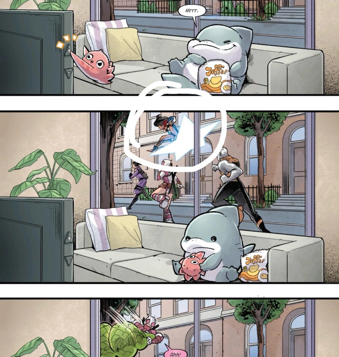 Lilyofleaves's tweet photo. Important news to nobody but me ‼️‼️ Ms America spotted in jeff the landshark (2026) #1 after her long as hell hiatus. https://t.co/2Ffo4h4jzG