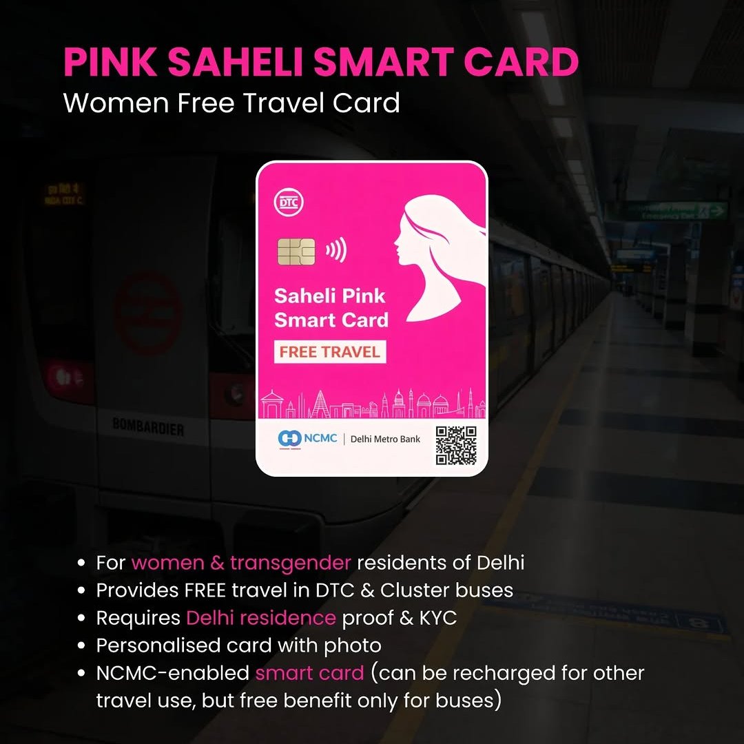 csebhai's tweet photo. Important News for all the female UPSC aspirants living in Delhi.

No free bus travel for women in Delhi without Pink Saheli smart card from August 1: Delhi Govt https://t.co/c5oyLVCAS8