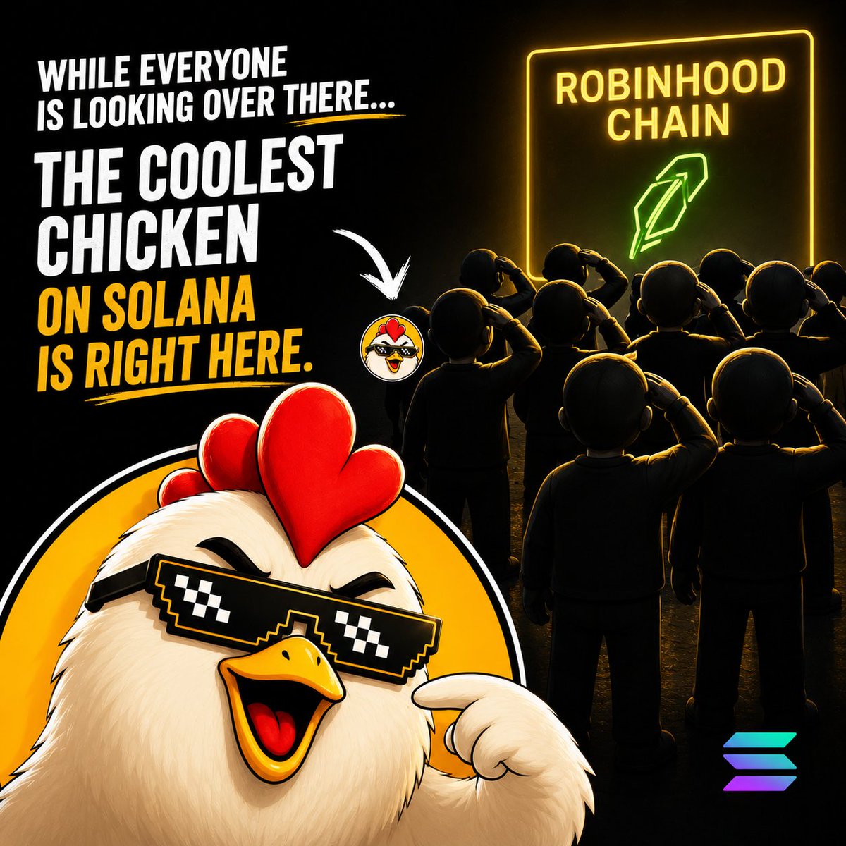 ClukoCoin's tweet photo. @Manicdyor It's instinct ?
Stay Cool. 🐔😎
https://t.co/9Mxs3wlGiU https://t.co/T9WQDwUsC1