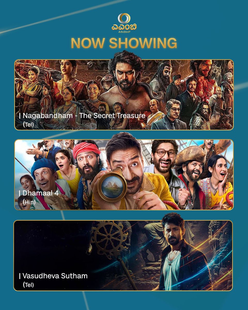 amb_cinemas's tweet photo. What do you mean there are these many movies and I only have one weekend? ๐ญ๐ฟ
#NowShowing #BigScreenMagic #WeekendWatch #AMBBengaluru https://t.co/5thtByCOlI