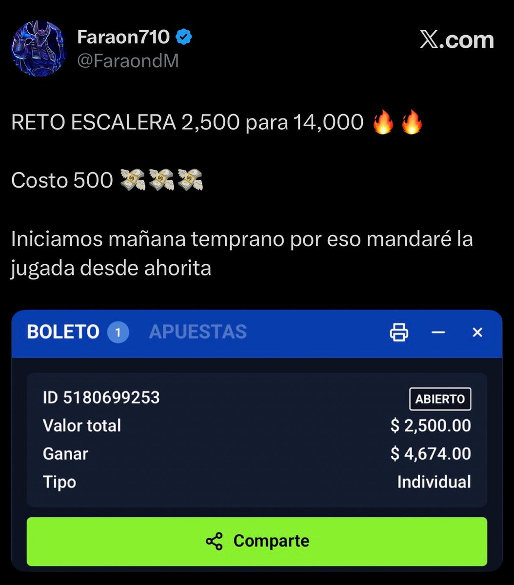 Freepicks4youu's tweet photo. 🔥🚨ATENCIÓN MIS BROS🚨🔥

👀¿Van a querer el RETO ESCALERA 🪜 de Faraón?👽🔥

👉🏻+111❤️🔁💬 en este POST y se los REGALO🎁🔓

USTEDES MANDAN💣 https://t.co/lbHJBKuHZQ
