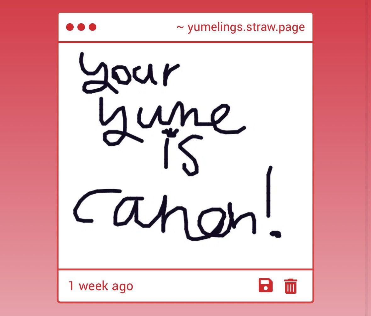 yumelings's tweet photo. ── ⟡ ˙🐾 ̟   

your yumeship is canon ! ♡ https://t.co/P4Rpd3GQi8