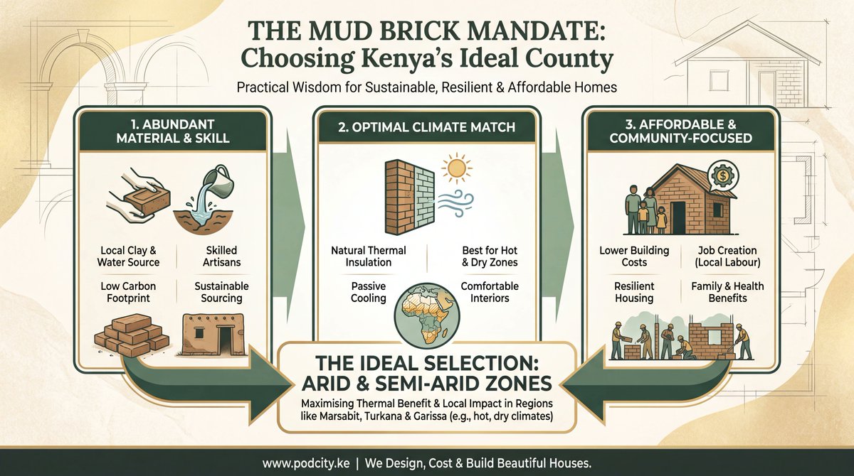 dnahinga's tweet photo. If you had to choose one Kenyan county where mud brick should become the default residential material tomorrow, which one would you pick and why? https://t.co/s8ez6vorjY