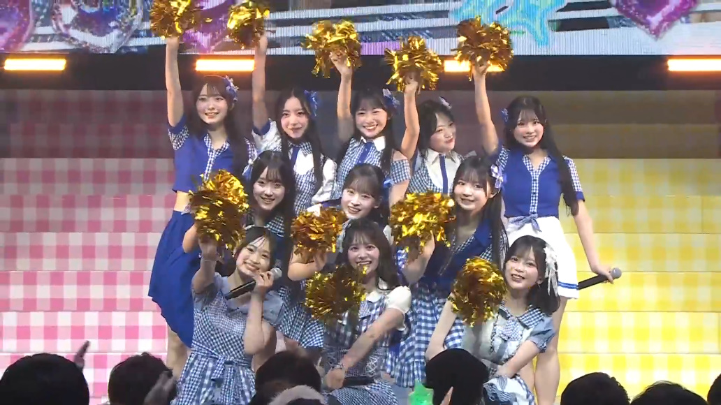 onigiridouga3's tweet photo. 2026.7.11
AKB48 19期生昇格記念LIVE 〜次の夏まで、ギンガムチェック〜　昼公演 セトリ

出演
伊藤百花 奥本カイリ 川村結衣
大賀彩姫 近藤沙樹 丸山ひなた
髙橋舞桜 田中沙友利 牧戸愛茉 森川優 渡邉葵心

会場
KT Zepp Yokohama

前座　伊藤百花
ロマンスかくれんぼ　伊藤百花

VTR
M0　Overture2.0
M1　ギンガムチェック　19期生  
M2　快速と動体視力　19期生 20期生
M3　あの夏の防波堤　☆伊藤 川村　ALL
M4　Seventeen　☆川村　ALL
M5　夢へのルート　☆伊藤　ALL

MC　自己紹介
M6　365日の紙飛行機　19期生 ギター 奥本カイリ  
M7　初恋に似てる　☆近藤 20期生 21期生
M8　可愛くてごめん　伊藤百花
M9　ラッパ練習中　川村結衣
M10　夜風の仕業　奥本カイリ
M11　へたっぴウインク　☆伊藤
伊藤百花 大賀彩姫 牧戸愛茉 田中沙友利 渡邉葵心
M12　ガラスのI LOVE YOU　
川村結衣 近藤沙樹 丸山ひなた 高橋舞桜
M13　ヒグラシノコイ
奥本カイリ 森川優

MC
ドナルド・マクドナルド青いマックの日 お知らせ
サインタオルプレゼントコーナー

19期2年間の軌跡
M14　未来が目にしみる　19期生
M15　BINGO!　19期生 20期生
M16　# 好きなんだ　☆奥本　ALL
M17　奇跡が消えても　20期 21期
M18　行くぜっ！怪盗少女　19期生
M19　君のことが好きだから　20期 21期
M20　隕石の確率　19期 20期
M21　呼び捨てファンタジー　19期 20期
M22　蕾たち　21期生
M23　チャイムはLOVE SONG　ALL
M24　オネストマン　ALL
M25　名残り桜　ALL
M26　なんて素敵な世界に生まれたのだろう　ALL

EN1　初日　ALL
EN2　ファースト・ラビット　ALL
MC　 伊藤百花感想
EN3　After rain　ALL

締めアナ　大賀彩姫

終演　2時間15分

#AKB19期生_ギンガムコン