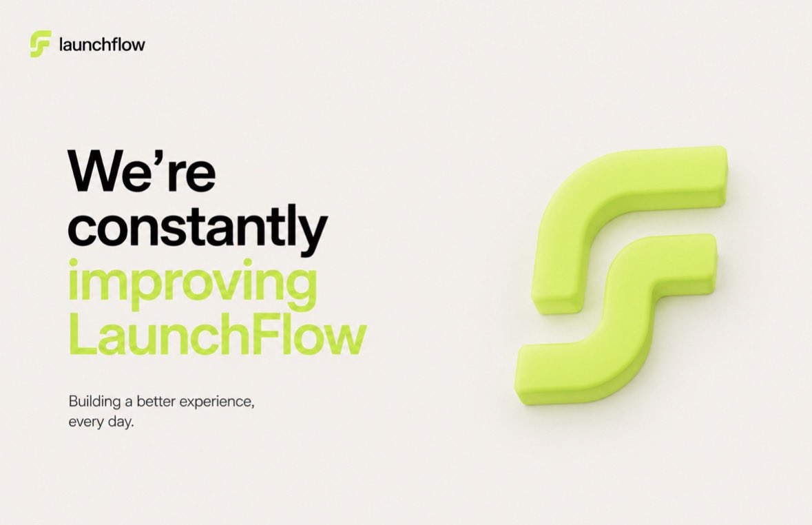 launchflowapp's tweet photo. We’re constantly improving LaunchFlow

If you encounter any issues or notice something that isn’t working as expected, please let us know

Every report helps us improve $FLOW

ACCESS: https://t.co/puu9jcpRI8 https://t.co/IzAzquooxt